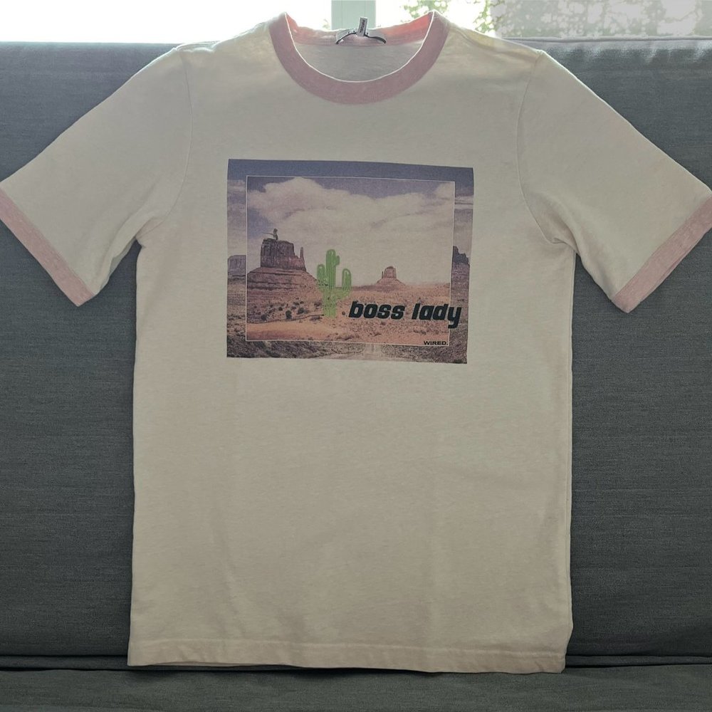 Ganni Boss Lady Graphic Printed T- Shirt